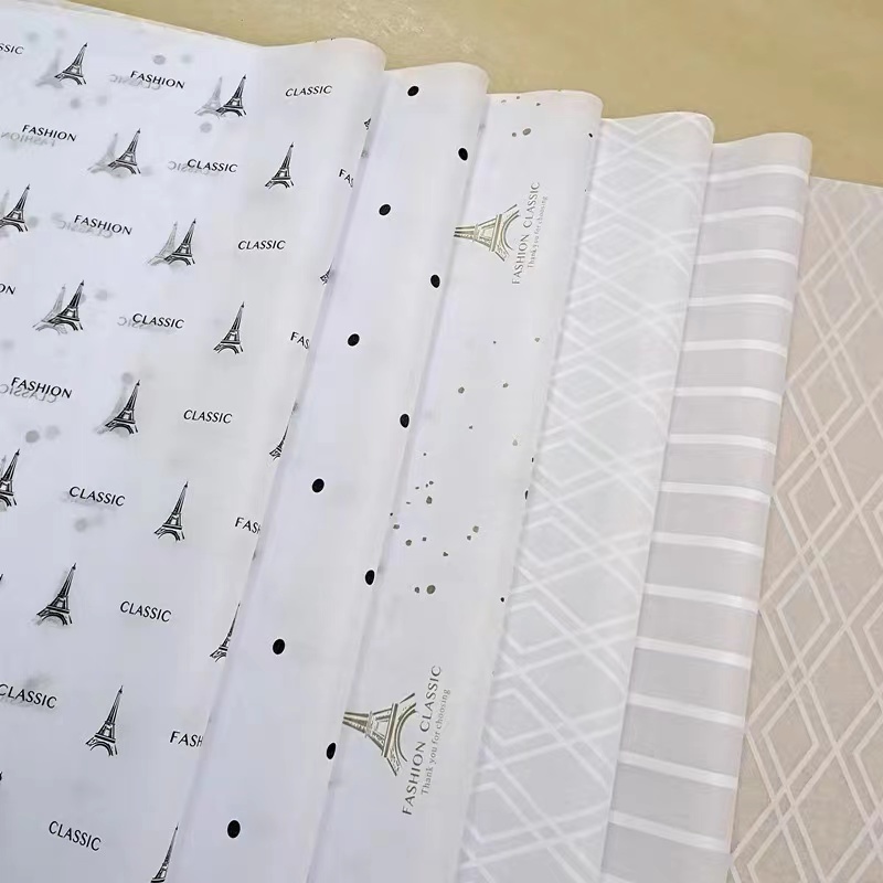Giấy gói giấy in giấy in logo tùy chỉnh in 14g/17g khăn giấy gói quà tặngnhiều màu giấy lụa